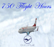 750 Flight Hours - given for completing 750 Flight Hours for DLHv